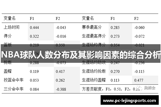 NBA球队人数分布及其影响因素的综合分析